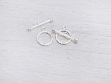925 Sterling Silver Toggles 11 mm.