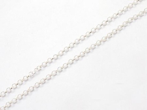 40 inches of 925 Sterling Silver Rolo Chain 1.6 mm. Delicate chain