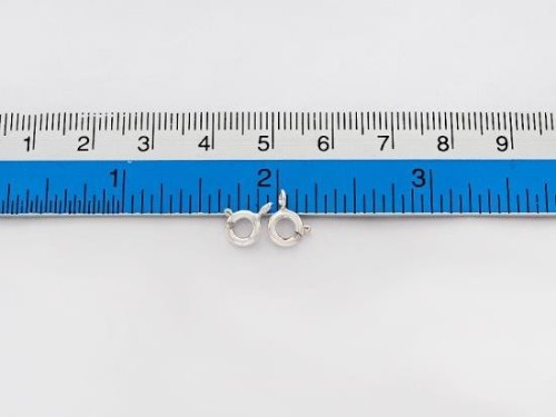 10 of 925 Sterling Silver Trigger Ring Clasps 6 mm.