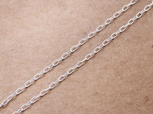 40 inches of 925 Sterling Silver Chain 1.5x2.5 mm.