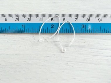 925 Sterling Silver Ear Wires 12x28 mm.