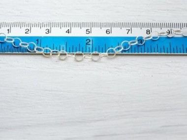 925 Sterling Silver Circle Chain 4.3 mm.