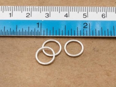 925 Sterling Silver Closed Jump Rings 1x10mm.