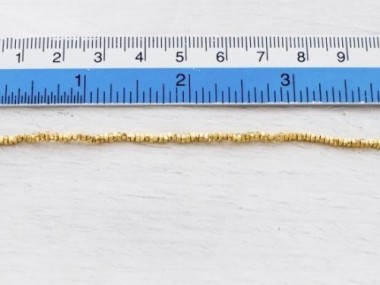 Karen hill tribe Silver Gold Vermeil Style Little Stick Beads 1.9x0.9mm.