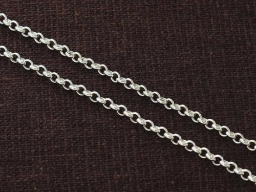 24 inches of 925 Sterling Silver Rolo Chain 2.2x2.4mm.