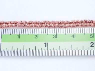 Karen hill tribe Silver Rose Gold Vermeil Style Little Stick Beads 1.4x0.8 mm.
